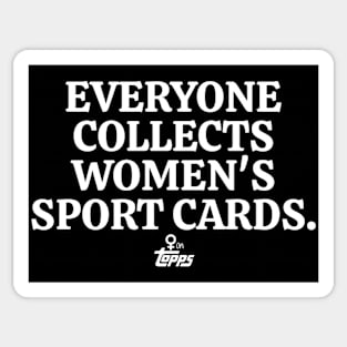 Everyone Collects Women's Sport Cards Sticker